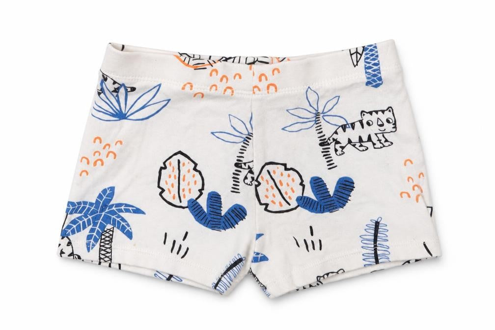 F&F Baby White  Cotton Cropped Trousers Size 18-24 Months   - Cat Jungle Sleep Shorts