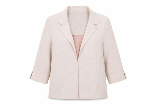 Front view of Mandy Marsh women’s pink jacket, size UK 12