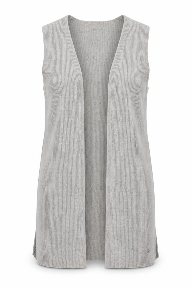 BRAX Womens Grey V-Neck  Viscose Cardigan Jumper Size 10