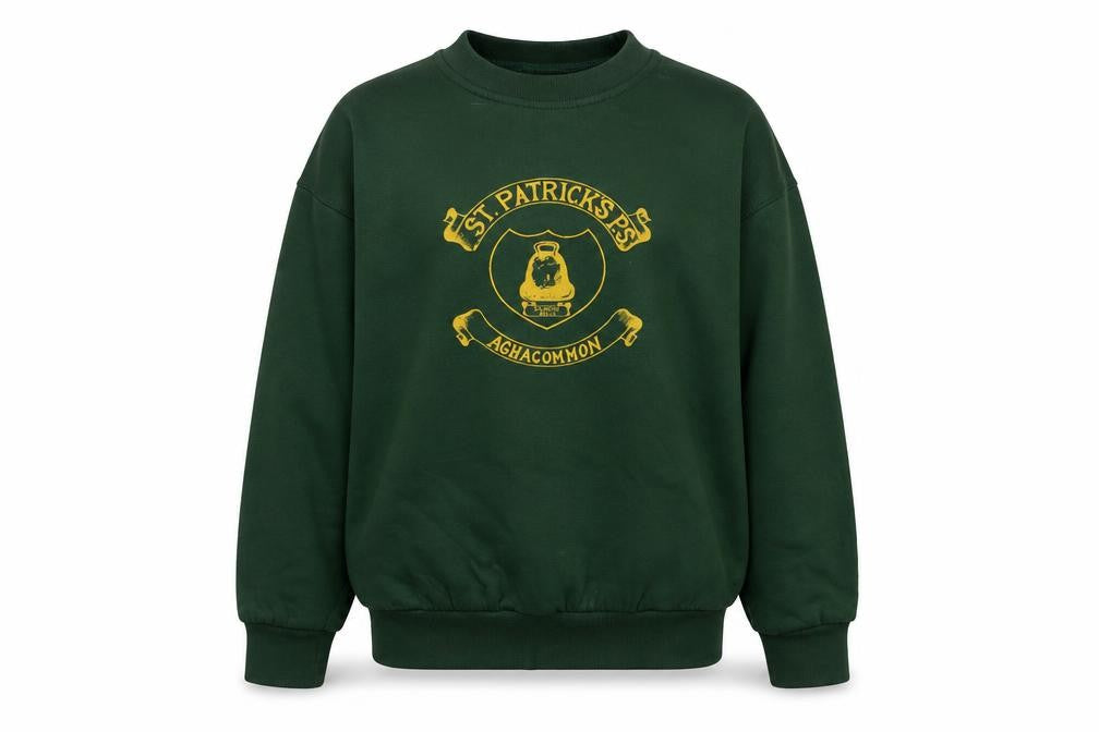 Hunter Boys Green  Cotton Pullover Sweatshirt Size 10-11 Years  Pullover - St Patricks P.s Aghacommon