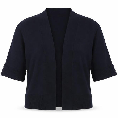 Wallis Womens Blue V-Neck  Cotton Cardigan Jumper Size S
