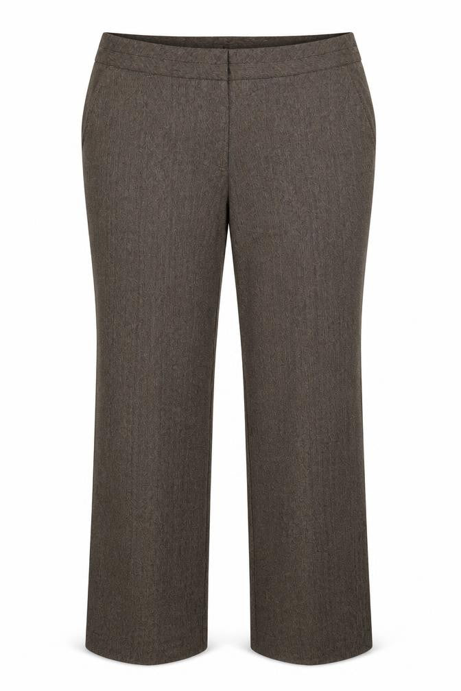 Matalan Womens Brown  Polyester Dress Pants Trousers Size 18 L31 in Regular Zip