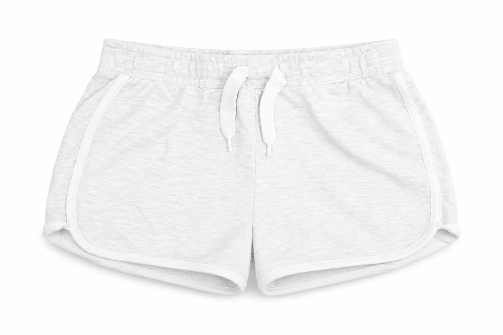 Dunnes Stores Womens Grey  Cotton Hot Pants Shorts Size 25 in  Regular Drawstring