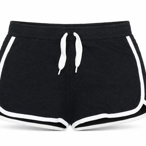Dunnes Stores Womens Black  Cotton Hot Pants Shorts Size 25 in  Regular Drawstring