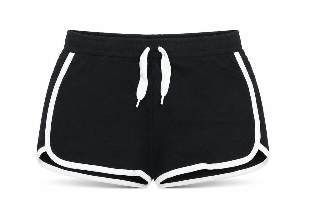 Dunnes Stores Womens Black  Cotton Hot Pants Shorts Size 25 in  Regular Drawstring
