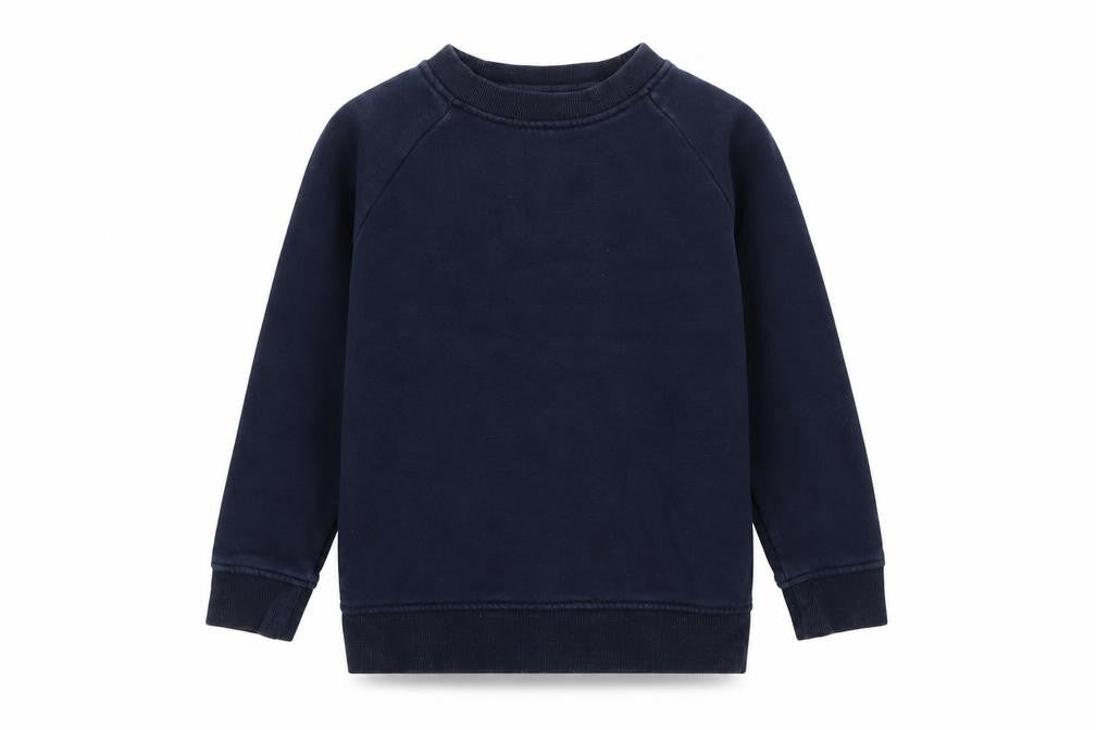 Front view of Next boys’ blue cotton pullover sweatshirt, size 4, years - school