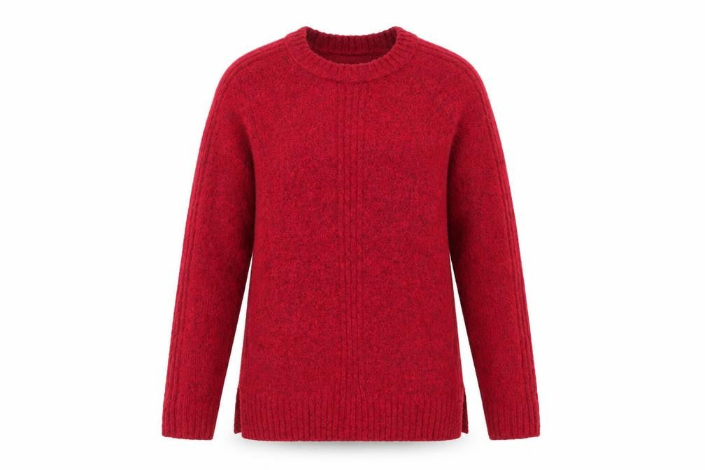Marks and Spencer Womens Pink Crew Neck  Acrylic Pullover Jumper Size XS
