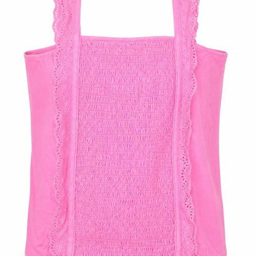 Justice Girls Pink  Cotton Basic Tank Size 12-13 Years Square Neck Pullover