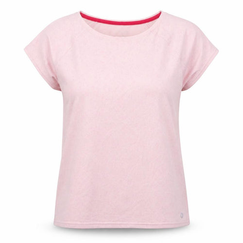 Marks and Spencer Womens Pink Animal Print Polyester Basic T-Shirt Size 12 Round Neck