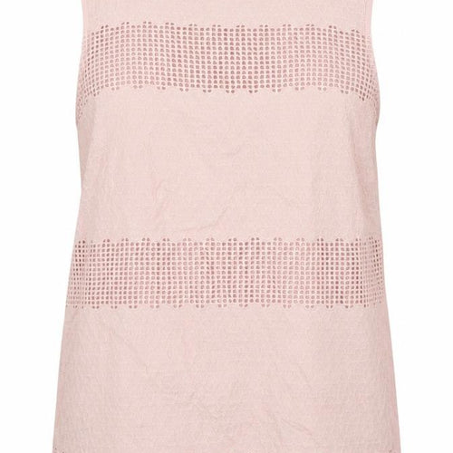 Dunnes Stores Womens Pink Floral Cotton Jersey Tank Size 14 Round Neck