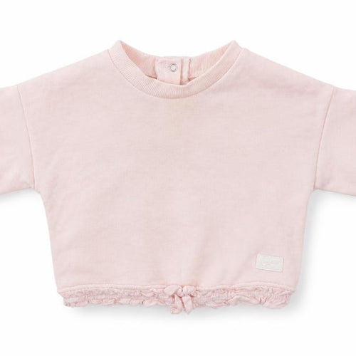 7 For All Mankind Girls Pink  Cotton Pullover Jumper Size 12-18 Months  Snap