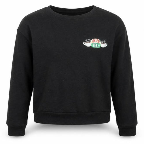New Look Girls Black  Cotton Pullover Sweatshirt Size 12-13 Years   - Central Perk