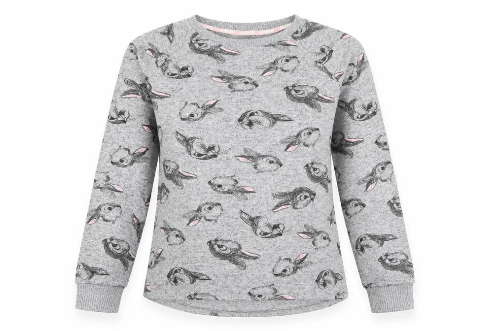 Disney Womens Grey  Polyester Top Pyjama Top Size S   - Thumper