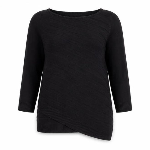 New York & Company Womens Black Round Neck  Acrylic Pullover Jumper Size M