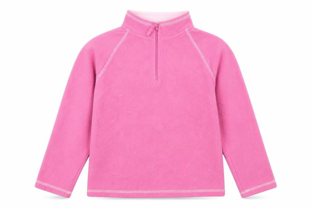 Front view of Cherokee girls’ pink polyester pullover sweatshirt, size 9-10, years pullover