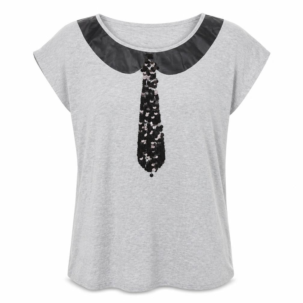 G:21 Womens Grey  Polyester Basic T-Shirt Size 20 Round Neck