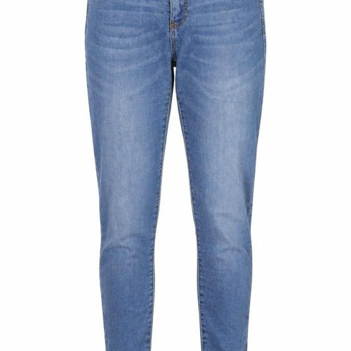 Denim & Co. Womens Blue  Cotton Skinny Jeans Size 10 L30 in Regular Button