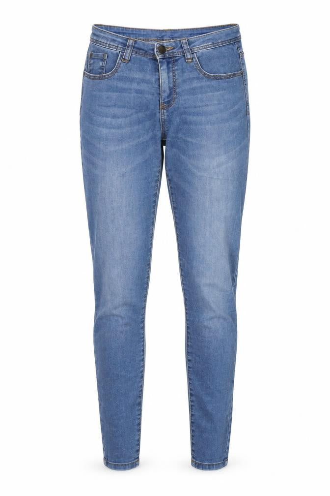 Denim & Co. Womens Blue  Cotton Skinny Jeans Size 10 L30 in Regular Button