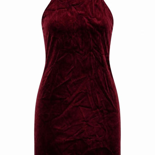 Miss Selfridge Womens Pink  Polyester Tank Dress  Size 10  Halter Button