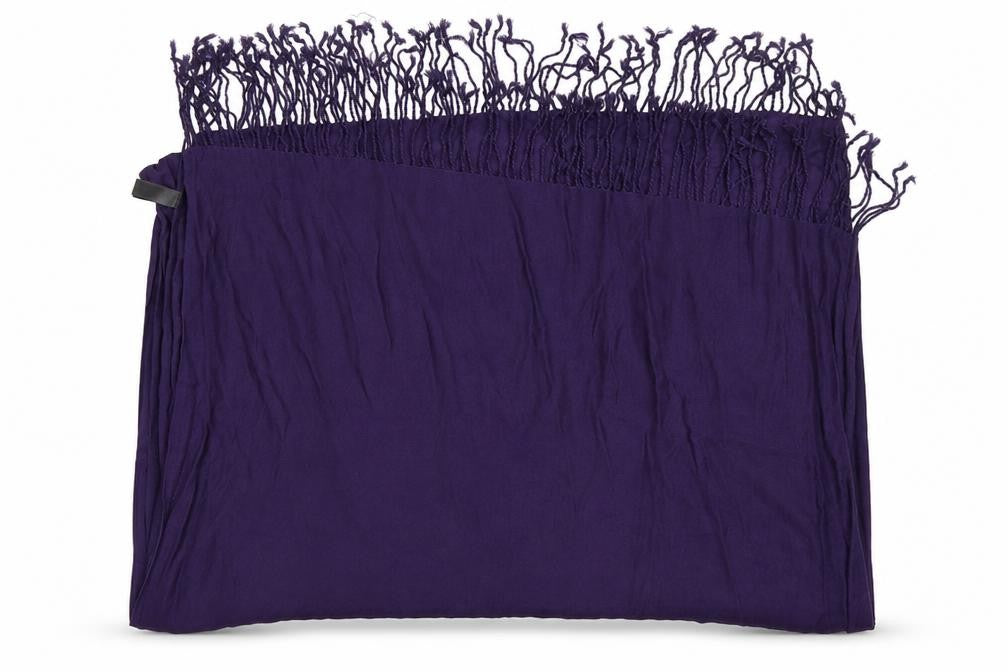 Front view of Accsessorize women’s purple acrylic shawl/wrap