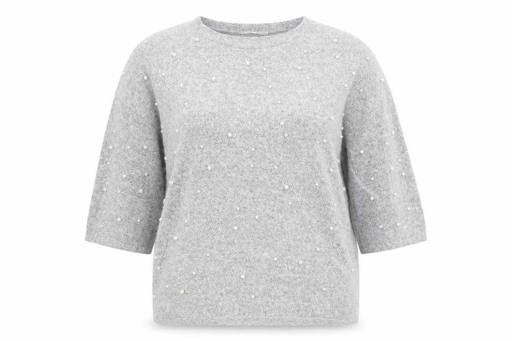 Front view of Zara women’s green crew neck viscose jumper, size M