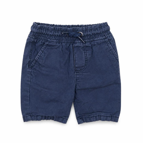F&F Baby Blue  Cotton Cropped Trousers Size 12-18 Months  Drawstring