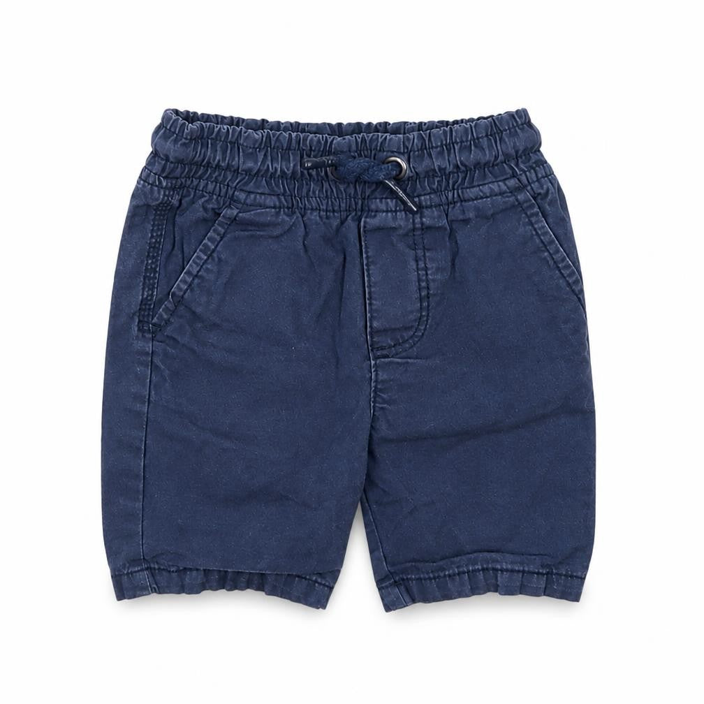 F&F Baby Blue  Cotton Cropped Trousers Size 12-18 Months  Drawstring