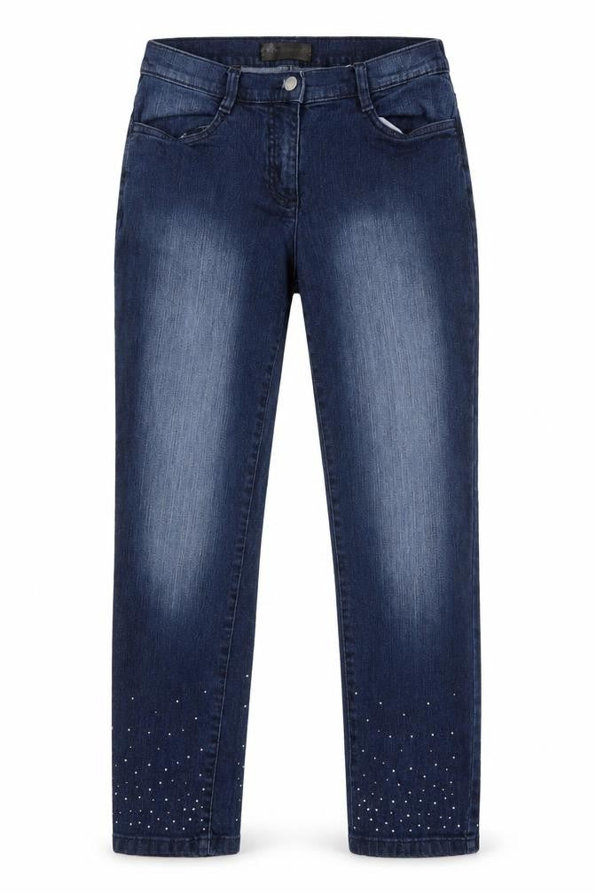 BPC Collection Womens Blue  Cotton Skinny Jeans Size 10 L26 in Regular Zip