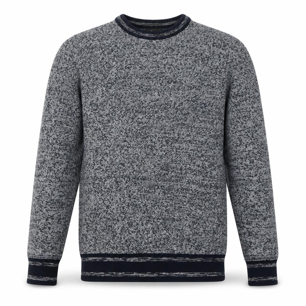 Front view of Marks & Spencer men’s grey cotton pullover sweatshirt, size S