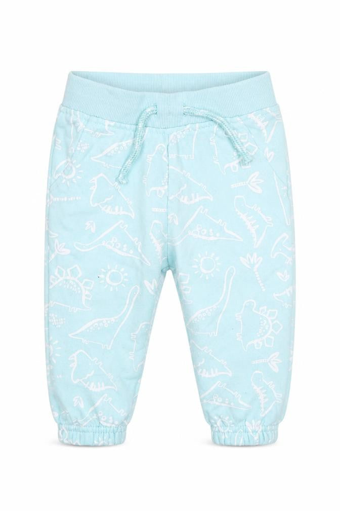 Primark Boys Blue Geometric Cotton Sweatpants Trousers Size 6-9 Months