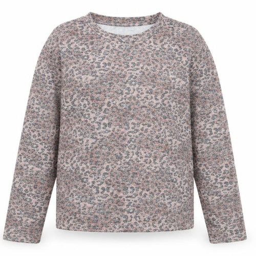 Marks and Spencer Womens Brown Round Neck Animal Print Viscose Pullover Jumper Size 10