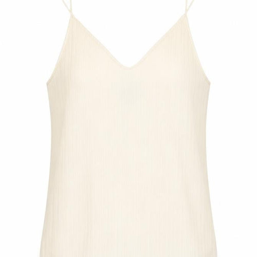 New Look Womens Ivory Striped Polyester Camisole Tank Size 10 V-Neck