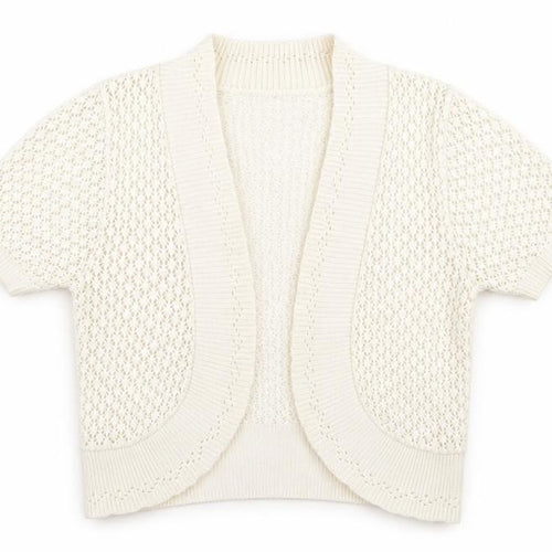 ME Womens Ivory V-Neck  Cotton Cardigan Jumper Size M