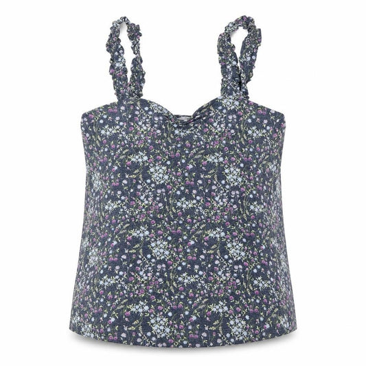 Front view of Next women’s multicoloured floral polyester camisole tank, size UK 8, v-neck