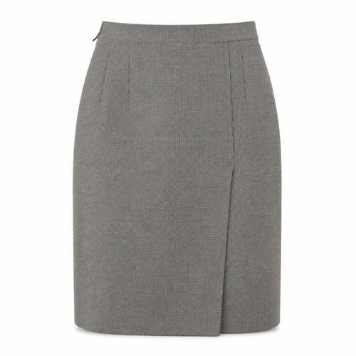 Choise Womens Beige Geometric Viscose A-Line Skirt Size 10   Button