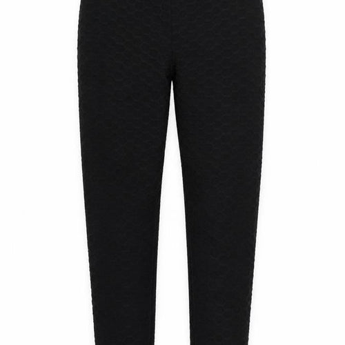 Vahia Womens Black  Polyester Carrot Leggings Size M L26 in