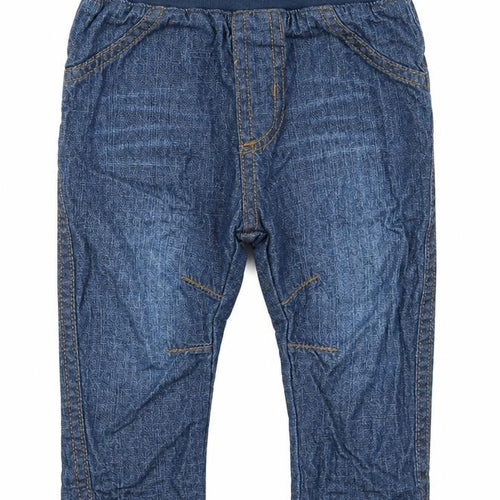 George Boys Blue  Cotton Capri Jeans Size 6-9 Months