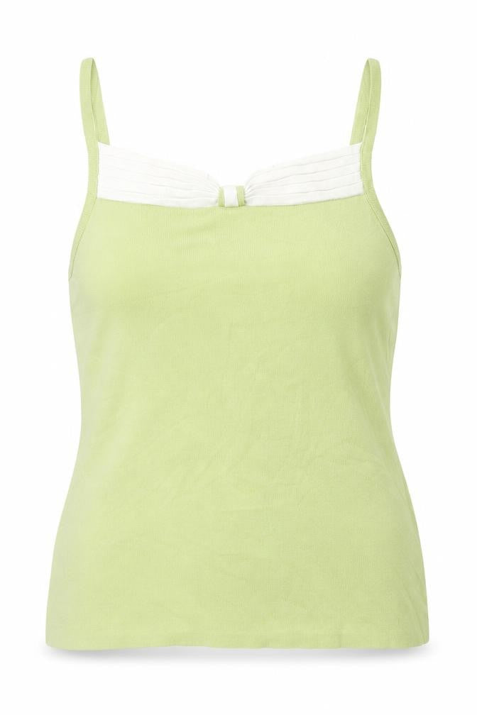 CMD Womens Green  Viscose Camisole T-Shirt Size 12 Square Neck