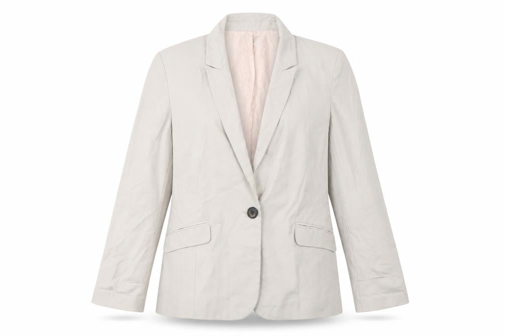 River Island  Womens Beige  Polyester Jacket Suit Jacket Size 10