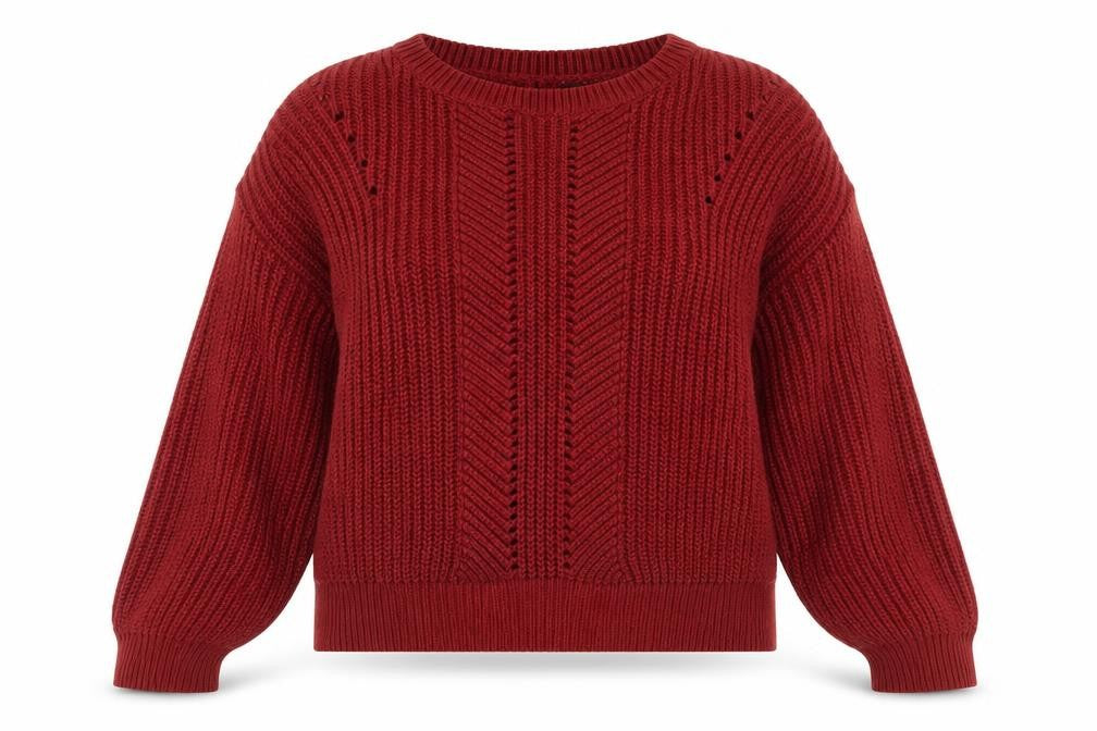 New Look Womens Purple Round Neck  Acrylic Pullover Jumper Size L   - Tie Back
