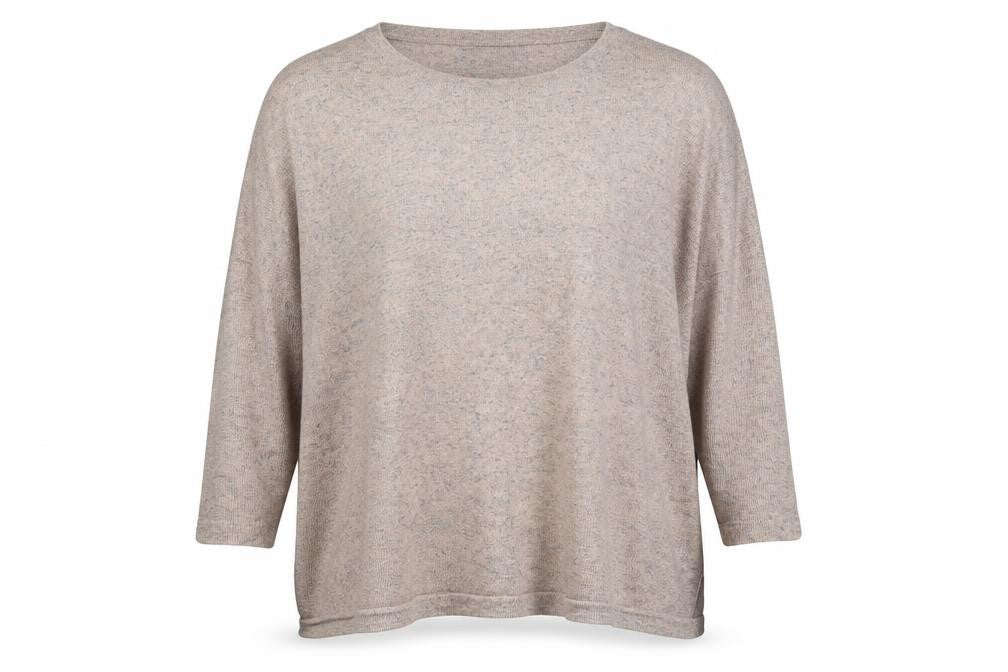 Front view of Vera Moda women’s pink boat neck polyester jumper, size S