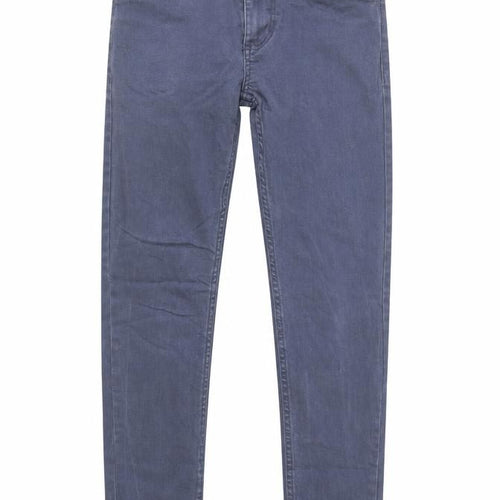 Primark Womens Blue  Cotton Skinny Jeans Size 28 L30 in Regular Button