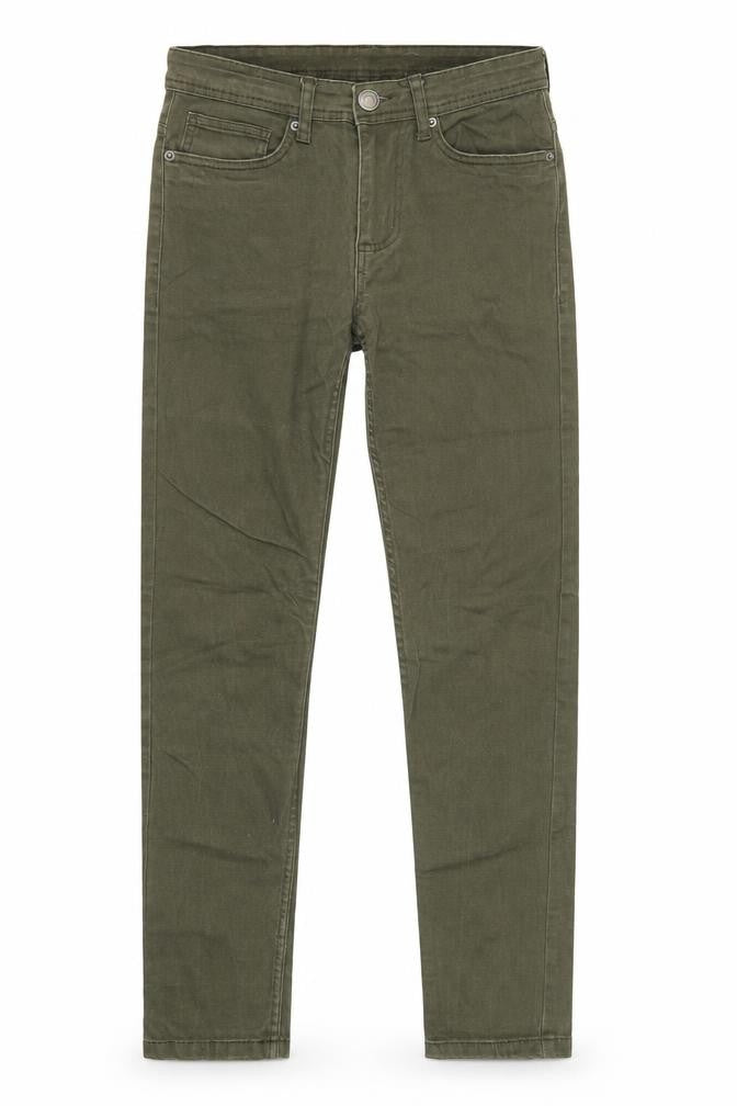 Primark Womens Green  Cotton Skinny Jeans Size 28 L30 in Regular Button