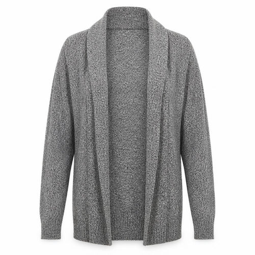 String of stars Womens Grey V-Neck  Cotton Wrap Jumper Size S