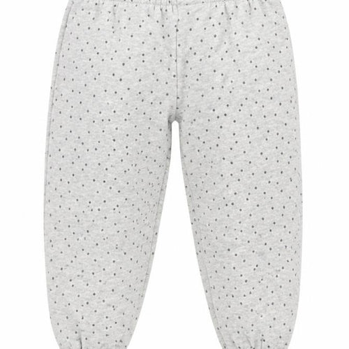 Primark Girls Grey Polka Dot Cotton Jogger Trousers Size 9-12 Months  Pullover