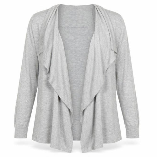 Marks and Spencer Womens Grey V-Neck  Viscose Cardigan Jumper Size M