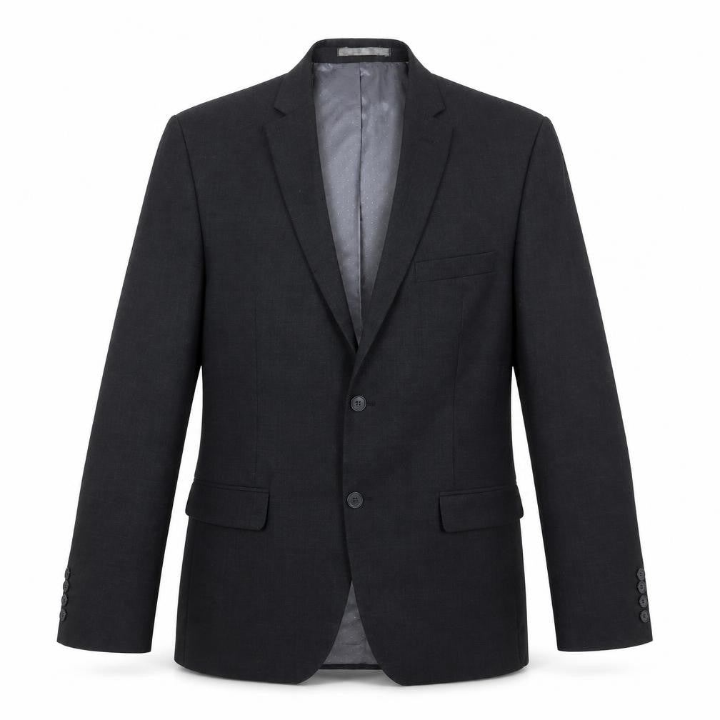Front view of Tom English men’s grey wool jacket suit jacket, size 40