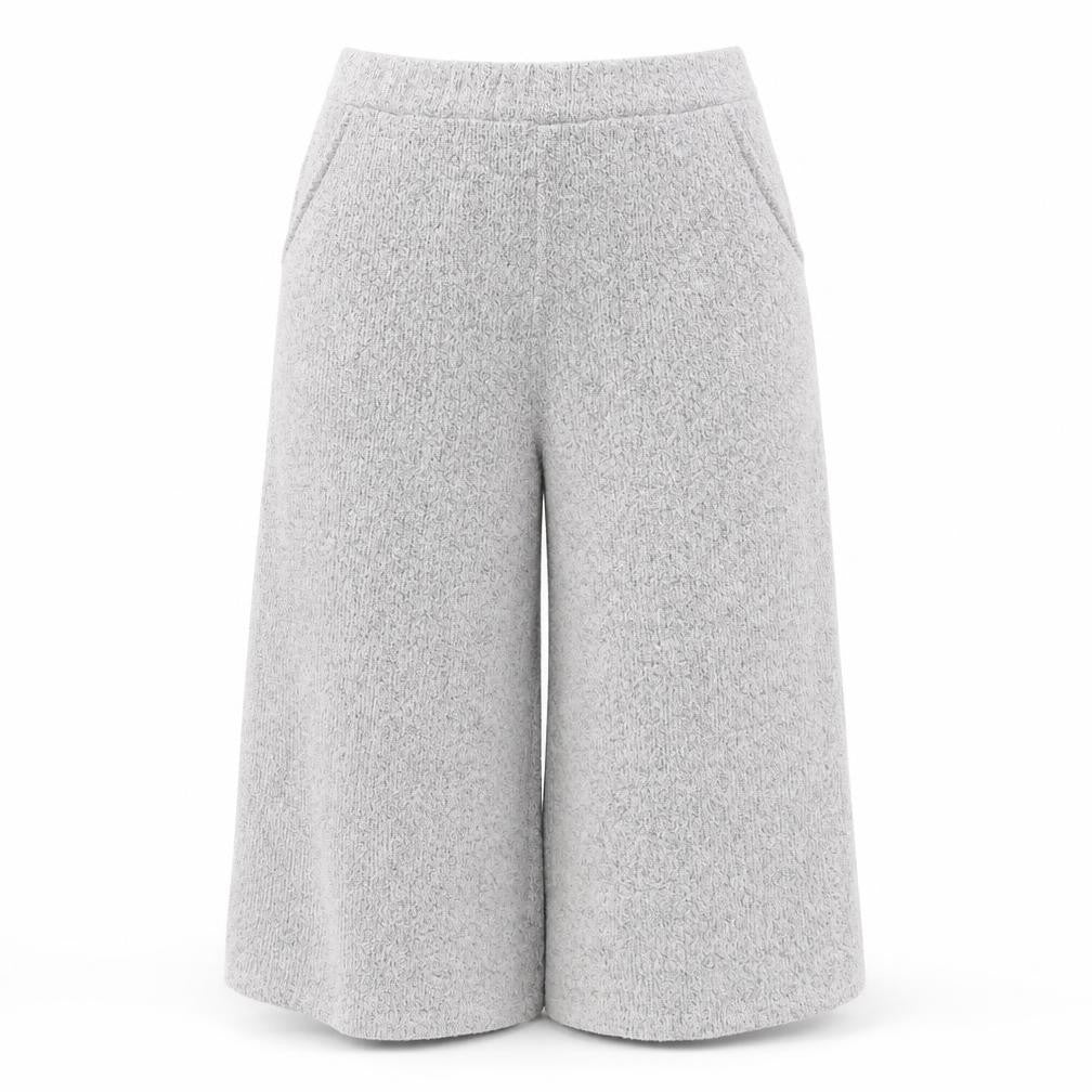 Native Youth Womens Grey  Acrylic Cropped Trousers Size S L20 in Regular
