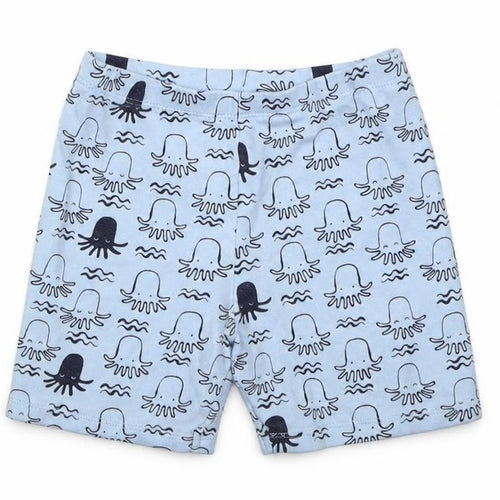 F&F Boys Blue Geometric Cotton Cropped Trousers Size 18-24 Months  Pullover