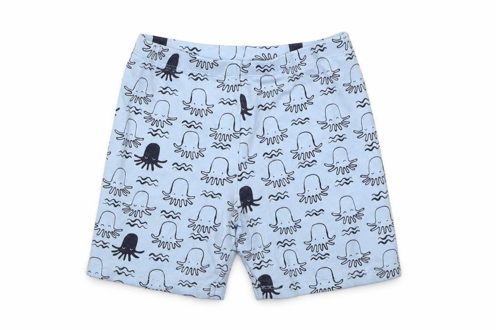 F&F Boys Blue Geometric Cotton Cropped Trousers Size 18-24 Months  Pullover
